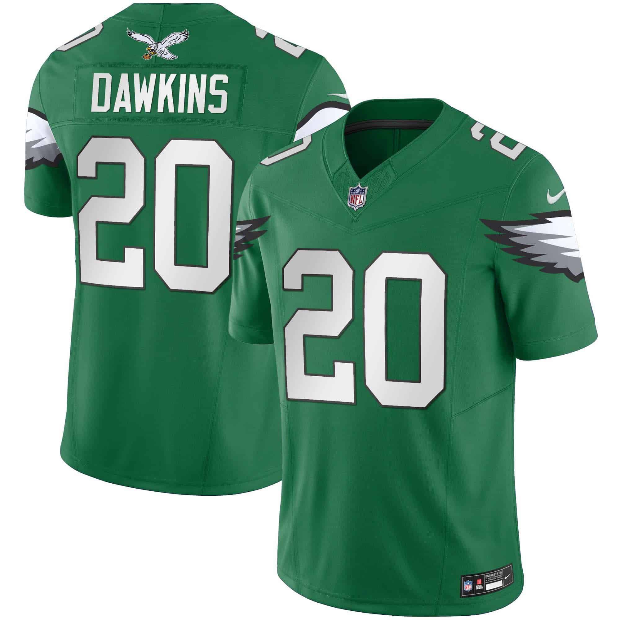 Men Philadelphia Eagles 20 Dawkins Green 2024 Nike Vapor Limited NFL Jersey